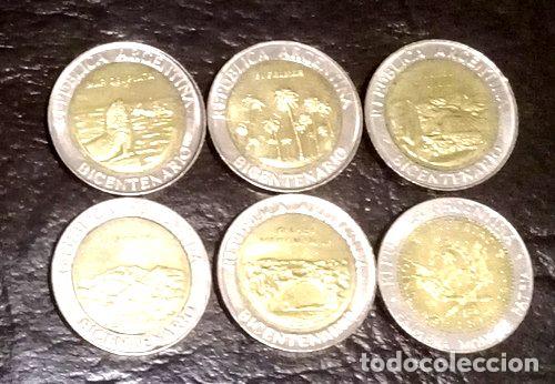 Monedas antiguas de Am&eacute;rica: monedas de 1 peso bicentenario 2010 - Foto 1