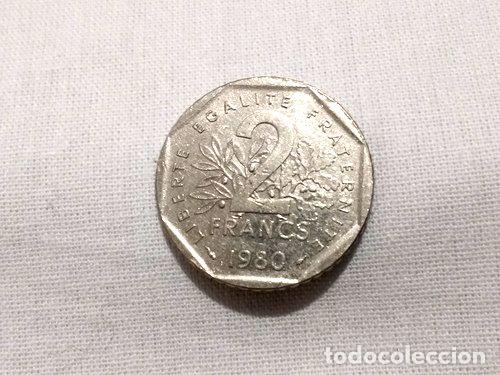 Monedas antiguas de Am&eacute;rica: francia 2 francs 1980 - Foto 1