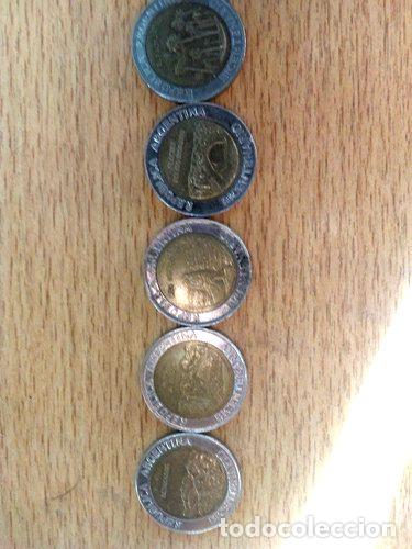 Monedas antiguas de Am&eacute;rica: monedas 1 pesos del bicentenario - Foto 1