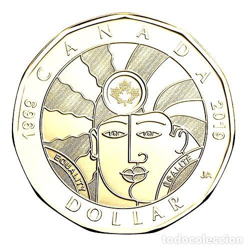Monedas antiguas de Am&eacute;rica: moneda canada 1 dolar equality 2019 unc - Foto 1