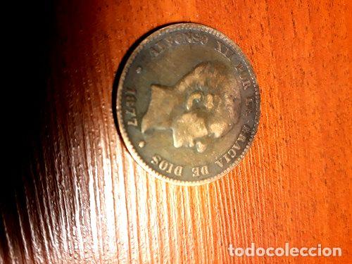 Monedas antiguas de Am&eacute;rica: moneda espana 10 centimos 1877 - Foto 1