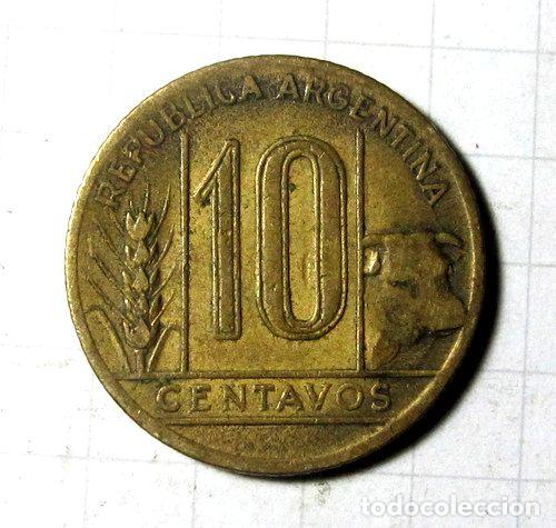 Monedas antiguas de Am&eacute;rica: argentina moneda 10 centavos 1945 - Foto 1