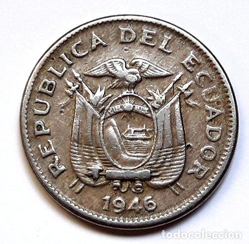 Monedas antiguas de Am&eacute;rica: ecuador 10 centavos de 1946 km 76b - Foto 1