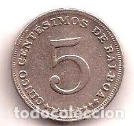 Monedas antiguas de Am&eacute;rica: panama moneda de 5 centesimos ano 1973 - Foto 1