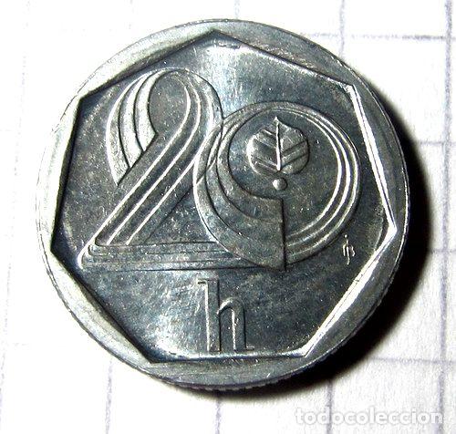 Monedas antiguas de Am&eacute;rica: republica checa moneda 20 hellers 1995 - Foto 1