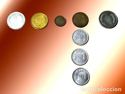 Monedas antiguas de Am&eacute;rica: 8 monedas antiguas de chile - Foto 1
