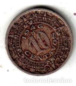 Monedas antiguas de Am&eacute;rica: mexico moneda de 10 centavos ano 1946 - Foto 1