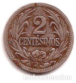 Monedas antiguas de Am&eacute;rica: uruguay moneda de 2 centesimos ano 1909 - Foto 1