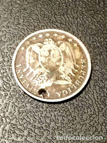 Monedas antiguas de Am&eacute;rica: moneda 5 centavos bolivia 1892 - Foto 1