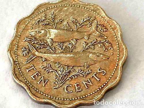 Monedas antiguas de Am&eacute;rica: moneda 10 centavos bahamas 1985 - Foto 1