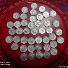Monedas antiguas de América: OFERTA LOTE DE 43 MONEDAS DE PLATA DE E.E.U.U DE 1 DIME FECHAS DIFERENTES. Lote 244759430