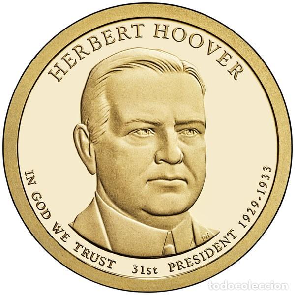 Old Coins of America: ONE DOLAR USA 2014 - CECA P - HERBERT HOOVER - 31ST PRESIDENTE - SIN CIRCULAR