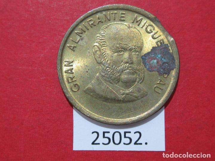 Monedas antiguas de Am&eacute;rica: Per&uacute;, 50 centimos 1988, variante final de riel - Foto 1