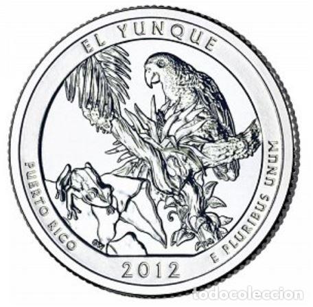 Monedas antiguas de Am&eacute;rica: QUARTER DOLAR USA 2012 - CECA D - EL YUNQUE - SIN CIRCULAR