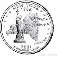 Monedas antiguas de América: QUARTER DOLAR USA 2001 - CECA P - NEW YORK - SIN CIRCULAR. Lote 363859850