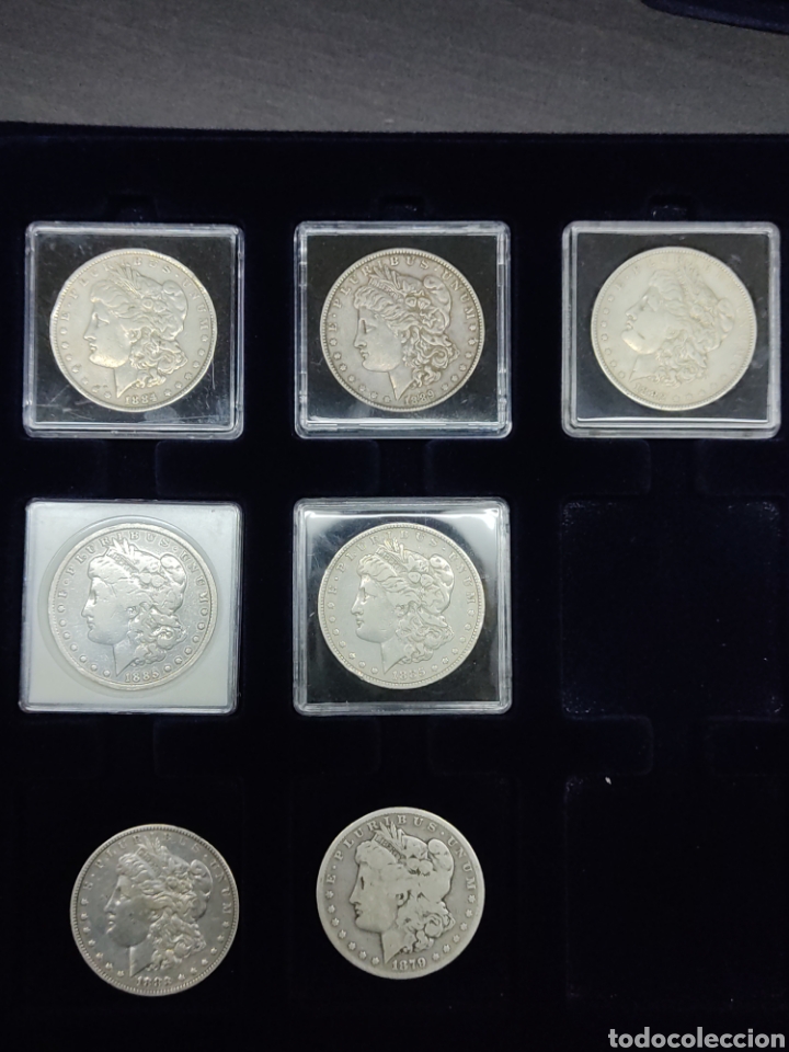 Monedas antiguas de América: LOTE DE 7 MORGAN DOLLAR EN PLATA USA BIEN CONSERVADAS. Lote 246749350