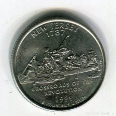 Monedas antiguas de América: ESTADOS UNIDOS 1 CUARTO DE DOLAR (QUARTER DOLLAR) NEW JERSEY CECA P AÑO 1967 ( EEUU 1). Lote 247465675