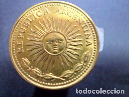 Monedas antiguas de Am&eacute;rica: numitresa moneda de argentina con error en el ojo - Foto 1