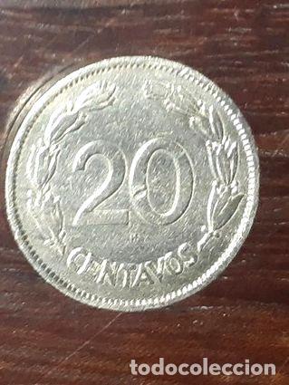 Monedas antiguas de Am&eacute;rica: 20 centavos ecuador 1937 - Foto 1