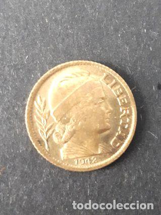 Monedas antiguas de Am&eacute;rica: moneda argentina 1942 10 cent - Foto 1