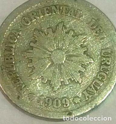Monedas antiguas de Am&eacute;rica: moneda uruguay 2 centesimos 1909 - Foto 1