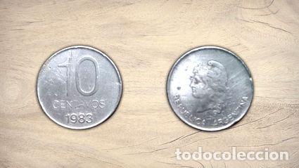 Monedas antiguas de Am&eacute;rica: moneda argentina 10 centavos 1983 - Foto 1