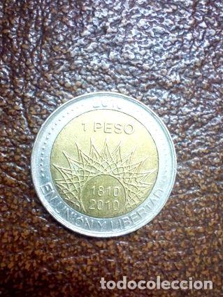 Monedas antiguas de Am&eacute;rica: moneda de 1 peso argentina - Foto 1