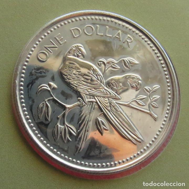 Monedas antiguas de Am&eacute;rica: Belize Belice 1 $ 1980 ave - Foto 1