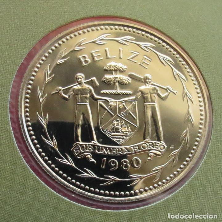 Monedas antiguas de Am&eacute;rica: Belize Belice 1 $ 1980 ave - Foto 2