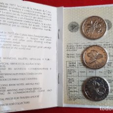 Monedas antiguas de América: SET 3 MONEDAS 1 PESO CUBA SERIE FLORA CUBANA 1980 1981 ORIGINAL