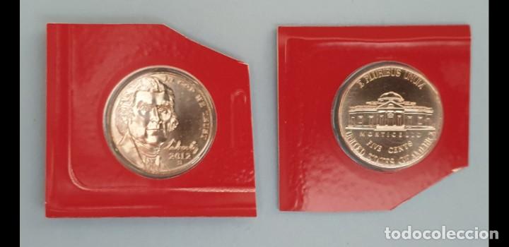 Monedas antiguas de Am&eacute;rica: FIVE CENT DOLAR USA 2007 CALIDAD BU - CECA D - JEFFERSON - SACADO DE ESTUCHE ORIGINAL