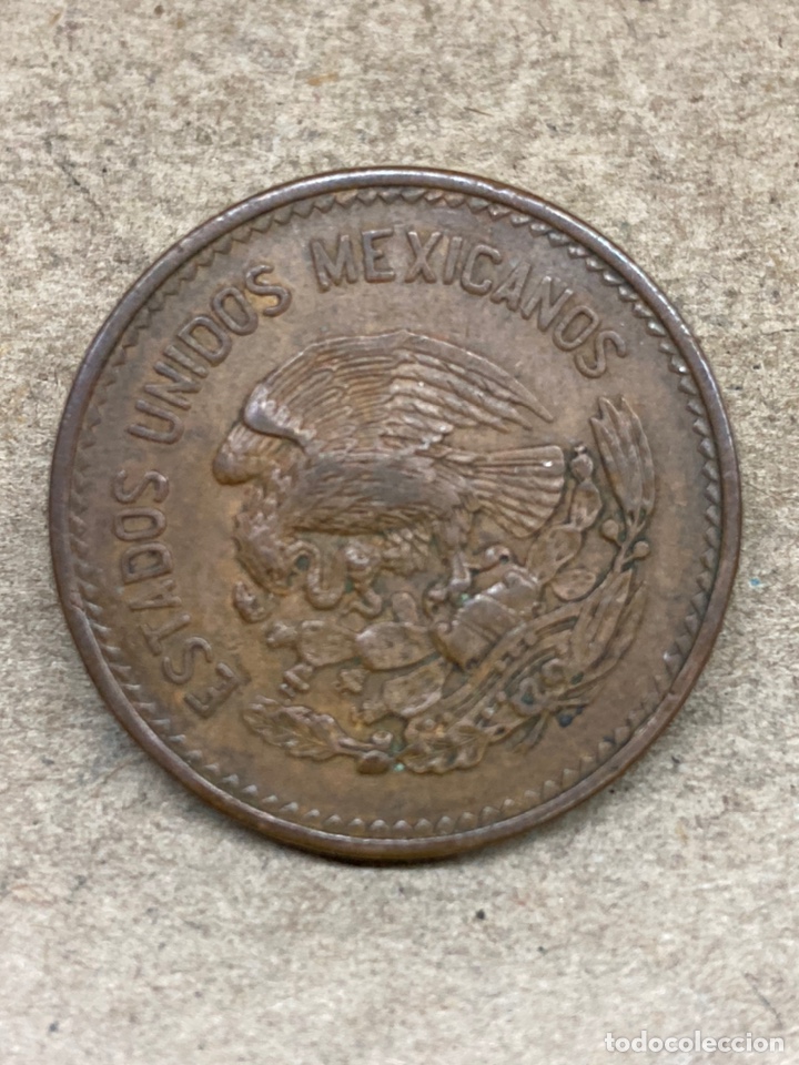 Monedas antiguas de Am&eacute;rica: Moneda 20 centavos 1953 Mexico - Foto 2