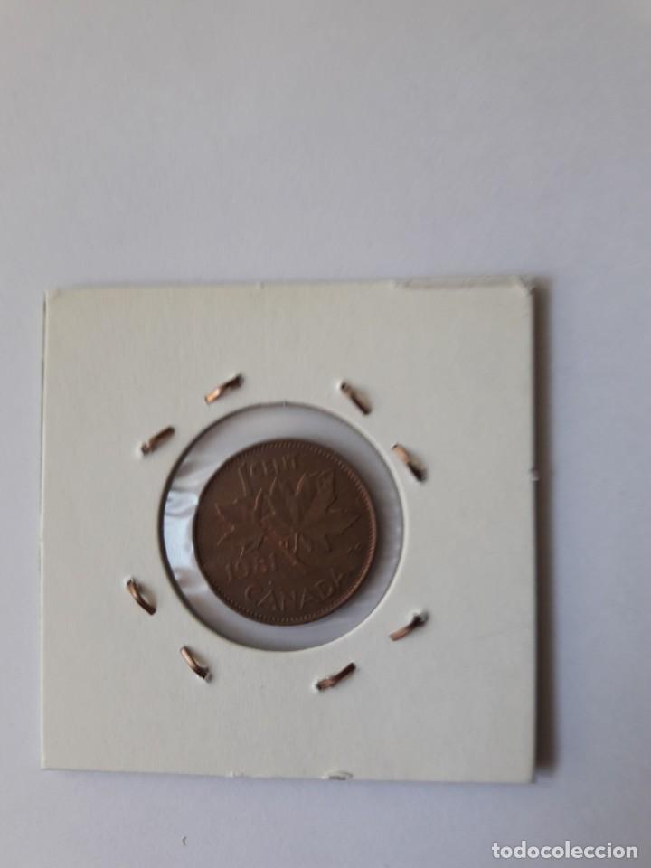 Monedas antiguas de Am&eacute;rica: CANADA 1 CENTAVO 1981 KM#127 - Foto 2