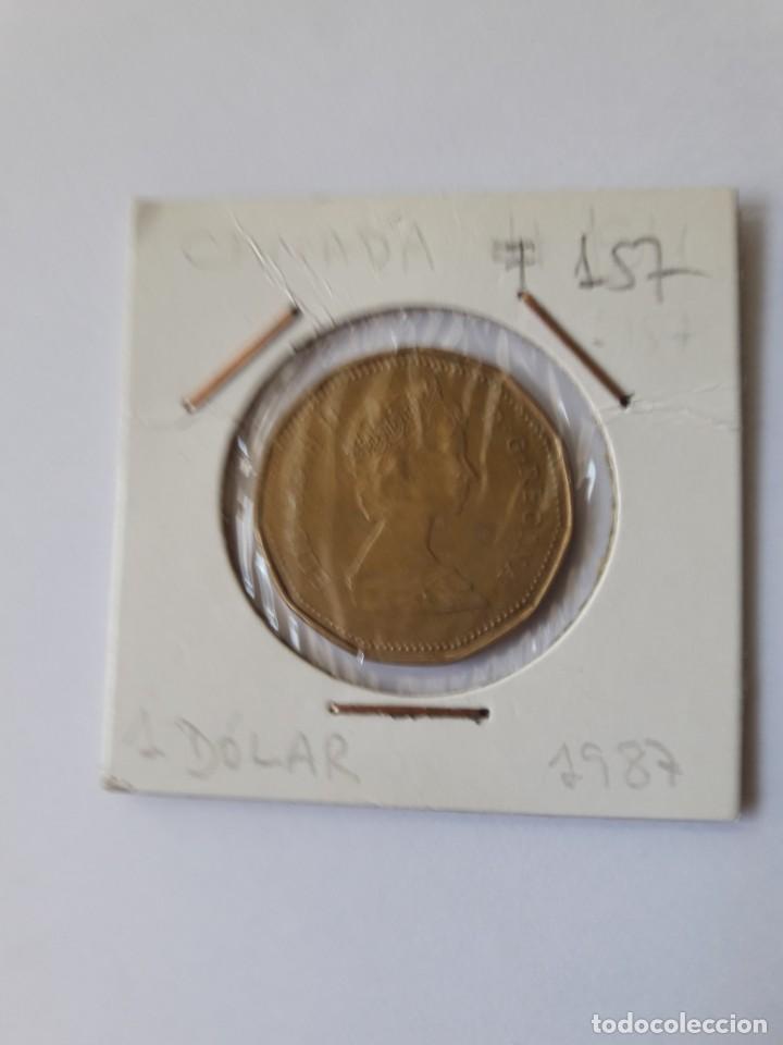 Monedas antiguas de Am&eacute;rica: CANADA 1 D&Oacute;LAR 1987 KM#157 - Foto 1