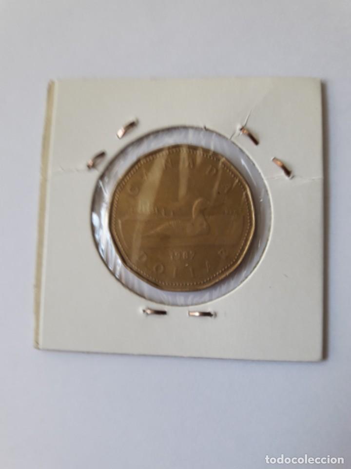 Monedas antiguas de Am&eacute;rica: CANADA 1 D&Oacute;LAR 1987 KM#157 - Foto 2