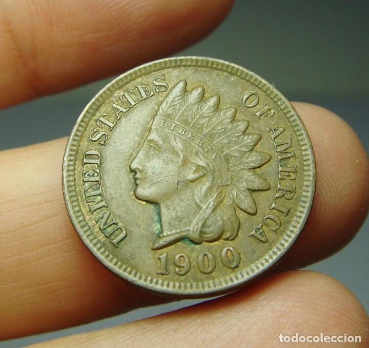 Monedas antiguas de Am&eacute;rica: 1 Cent. U.S.A - 1900 - Foto 1