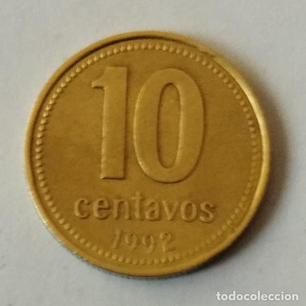 Monedas antiguas de Am&eacute;rica: ARGENTINA 10 CENTAVOS 1992 - Foto 2
