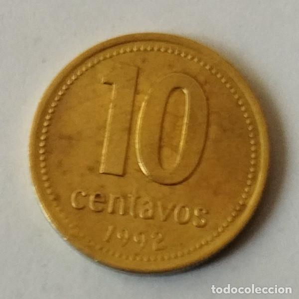 Monedas antiguas de Am&eacute;rica: ARGENTINA 10 CENTAVOS 1992 - Foto 2