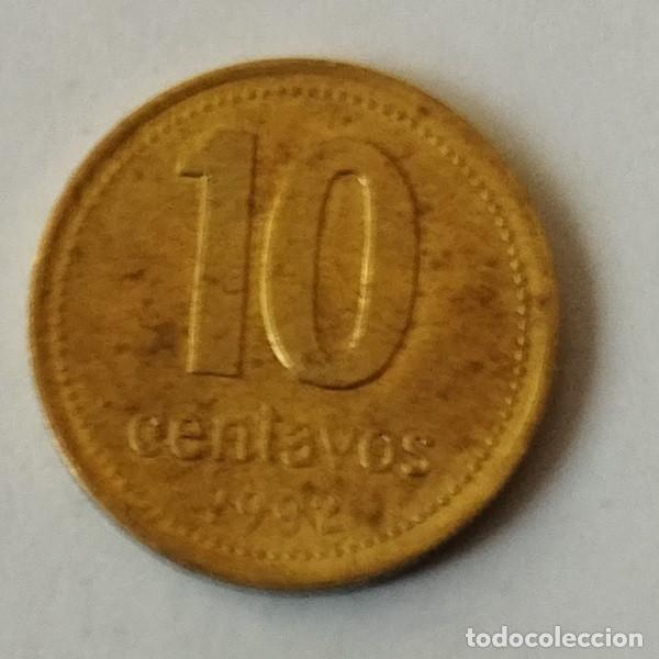 Monedas antiguas de Am&eacute;rica: ARGENTINA 10 CENTAVOS 1992 - Foto 2