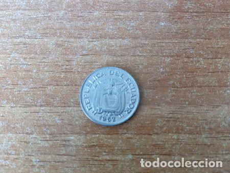 Monedas antiguas de Am&eacute;rica: moneda ecuador 20 centavos 1962 - Foto 1