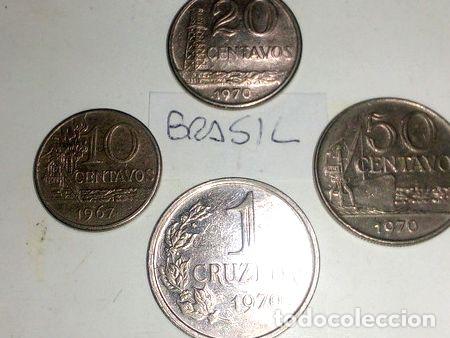 Monedas antiguas de Am&eacute;rica: monedas brasil lote - Foto 1