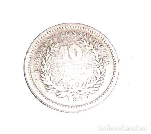 Monedas antiguas de Am&eacute;rica: moneda uruguay 10 cent 1877 plata - Foto 1