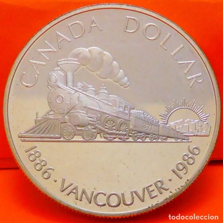 Monedas antiguas de Am&eacute;rica: CANAD&Aacute;, DOLLAR, 1986. PLATA PROOF. (1014) - Foto 1