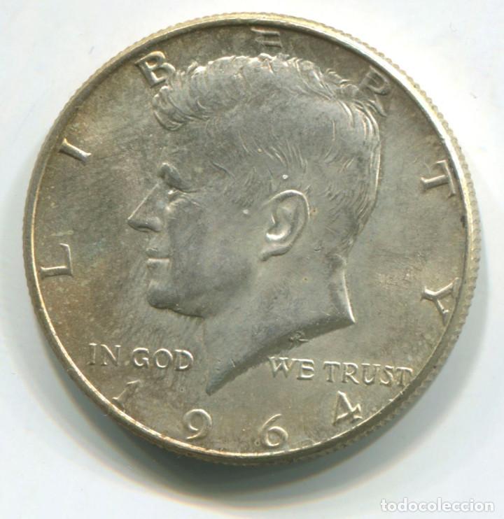 Monedas antiguas de Am&eacute;rica: EEUU. Half dollar de plata. 1/2 dolar 1964 - Foto 1