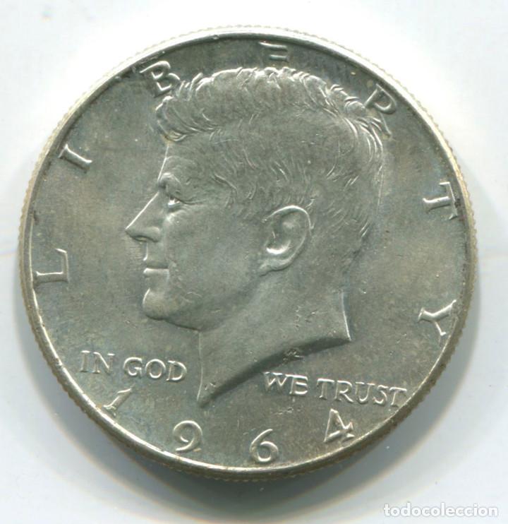 Monedas antiguas de Am&eacute;rica: EEUU. Half dollar de plata. 1/2 dolar 1964 - Foto 1