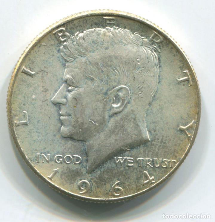 Monedas antiguas de Am&eacute;rica: EEUU. Half dollar de plata. 1/2 dolar 1964 - Foto 1