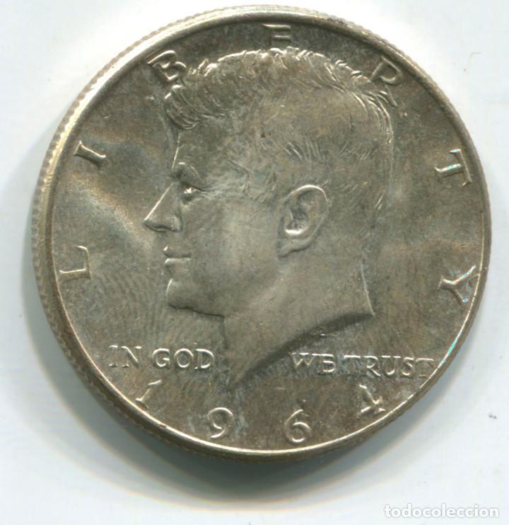 Monedas antiguas de Am&eacute;rica: EEUU. Half dollar de plata. 1/2 dolar 1964 - Foto 1