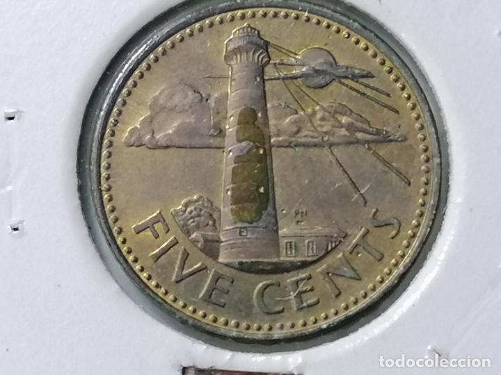 Monedas antiguas de Am&eacute;rica: MONEDA FIVE CENTS, BARBADOS 1991 - Foto 1