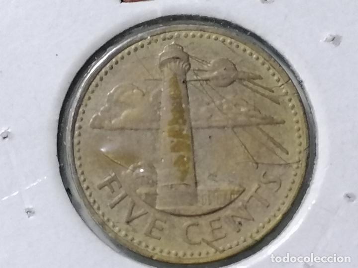 Monedas antiguas de Am&eacute;rica: MONEDA FIVE CENTS, BARBADOS 1996 - Foto 1
