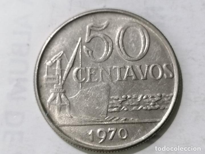 Monedas antiguas de Am&eacute;rica: MONEDA 50 CENTAVOS, 1970, BRASIL - Foto 1